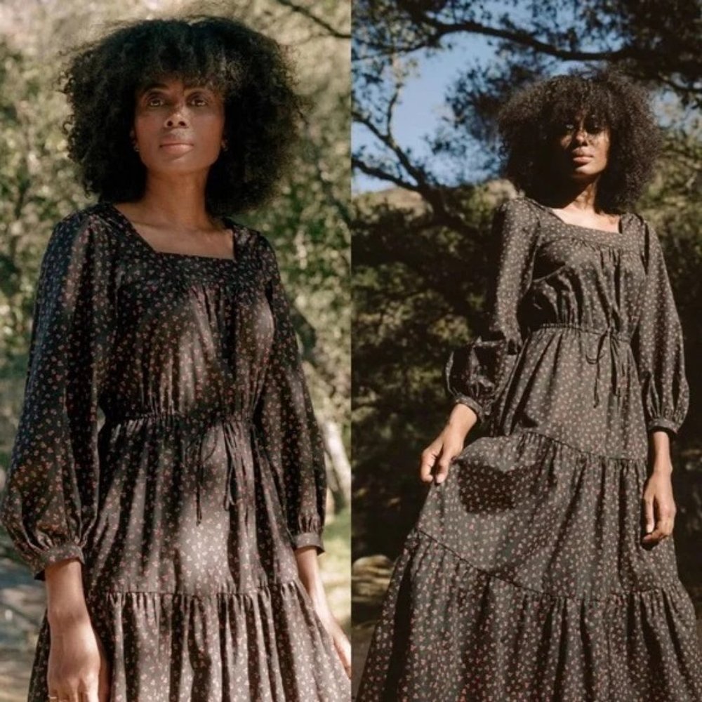 Christy Dawn The Finley Dress in Noir Pollinator Garden XS - Picture 2 of 11